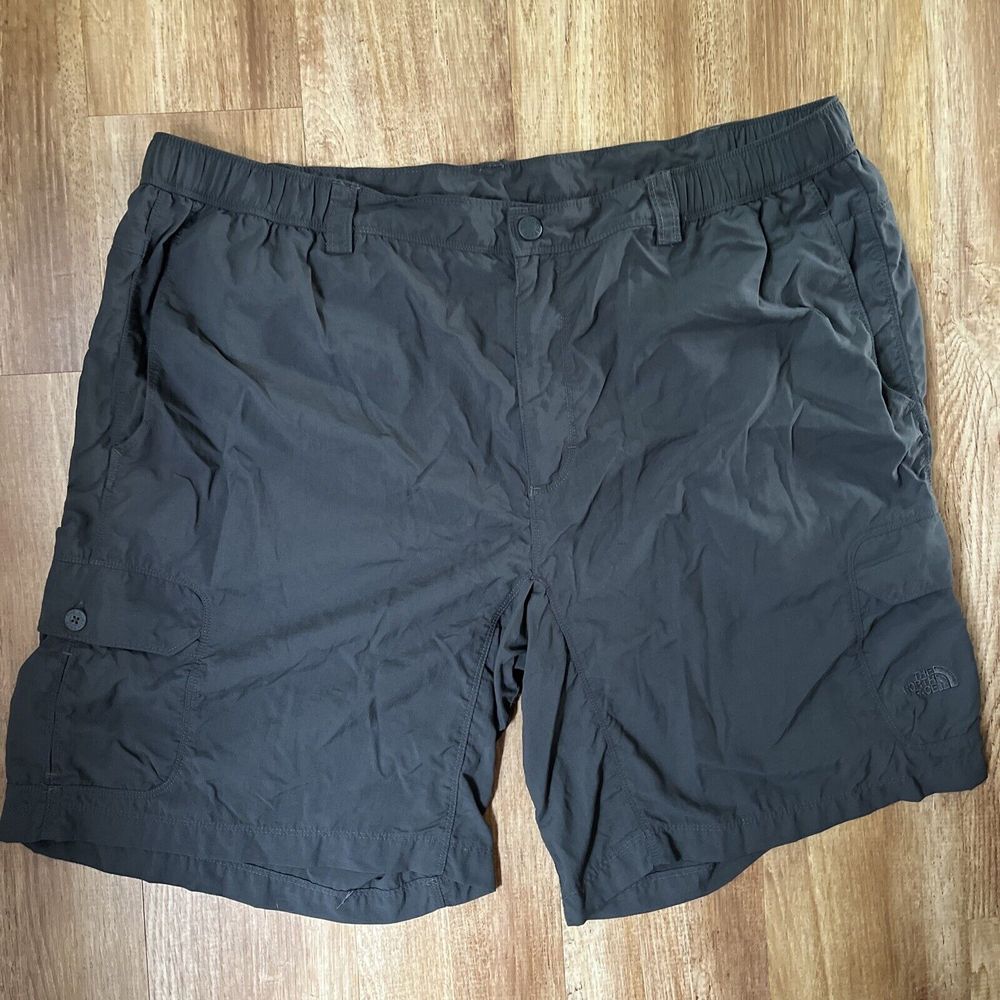 The North Face AJDM Horizon Peak Cargo Shorts Men's Gray Ripstop Size 2XL‎